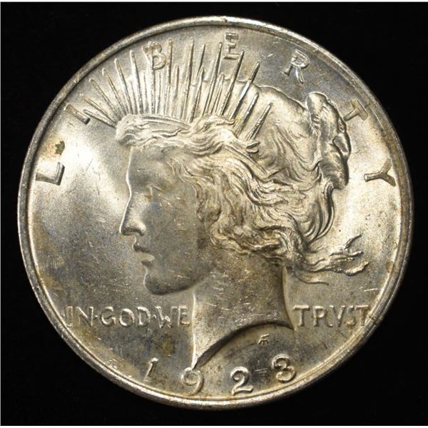 1923 PEACE DOLLAR CH BU