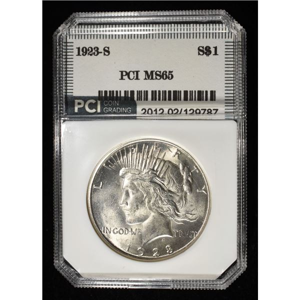 1923-S PEACE DOLLAR PCI GEM BU