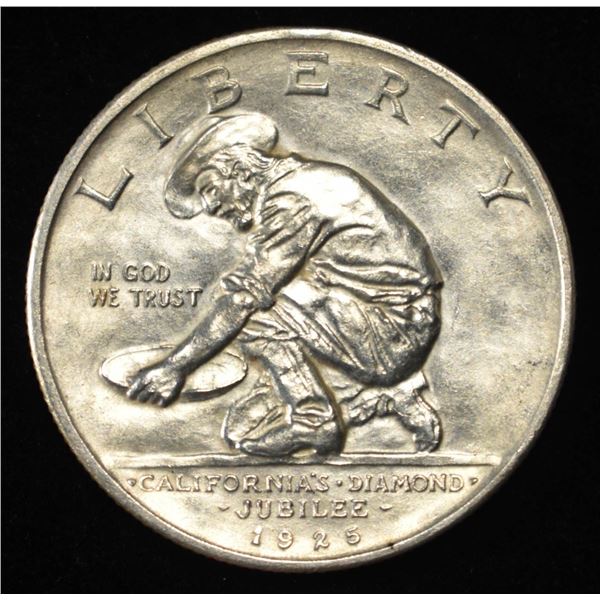 1925-S 50C COMMEM CALIF. JUBILEE GEM BU