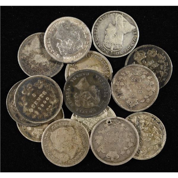 (14) 5C CANADIAN 92.5% SILVER