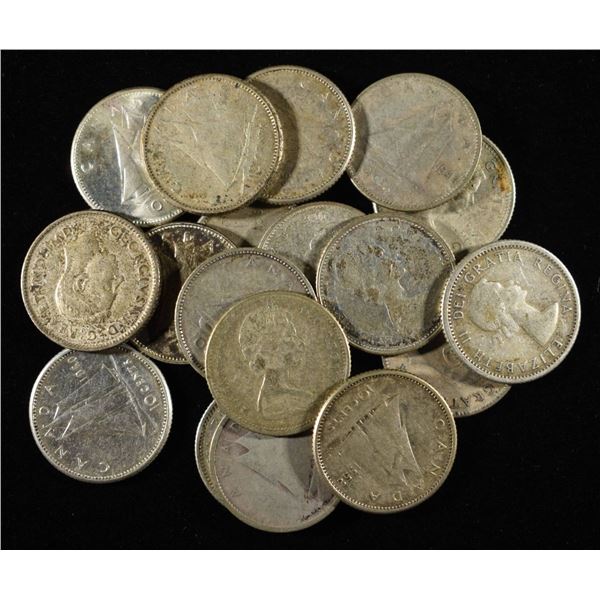 (18) 10C CANADIAN 80% SILVER