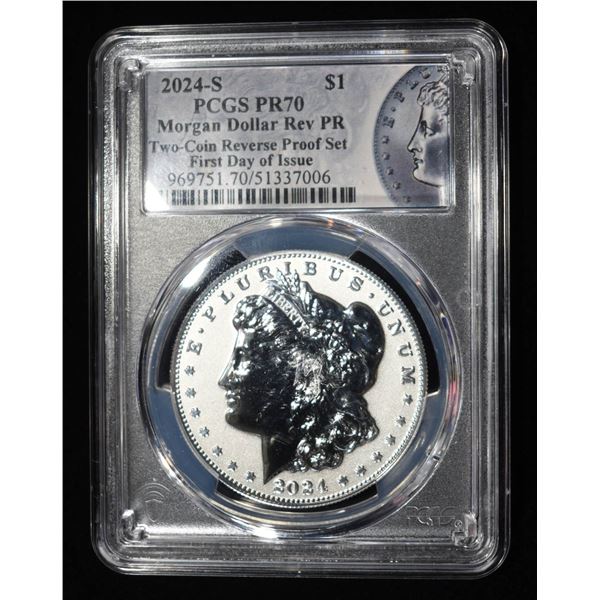 2024-S MORGAN DOLLAR REV PR PCGS PR70 FDI