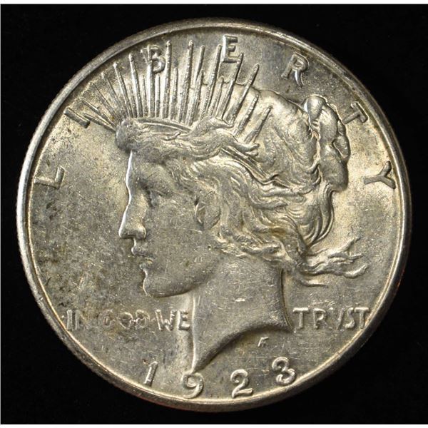 1923-S PEACE DOLLAR AU/BU