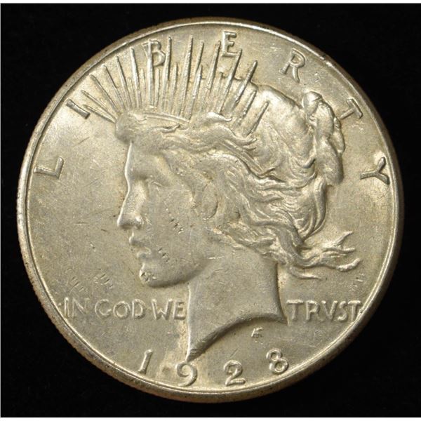 1928-S PEACE DOLLAR AU