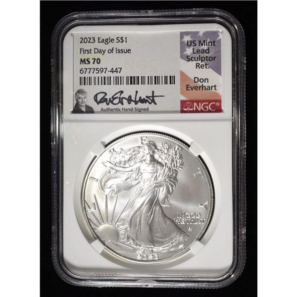 2023 AMERICAN SILVER EAGLE NGC MS70