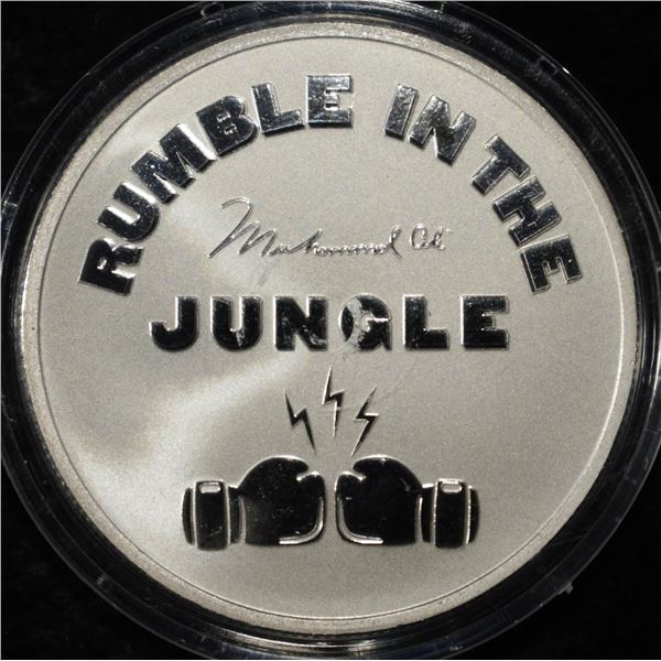 RUMBLE IN THE JUNGLE 1 OZ .999 SILVER ROUND