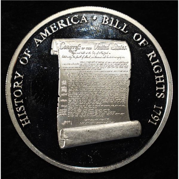 BILL OF RIGHTS APPROX 0.8 OZ .999 SILVER