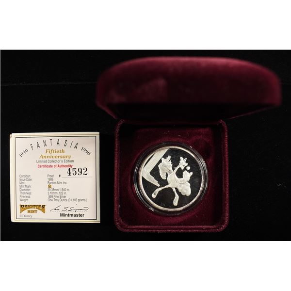 FANTASIA OSTRICH 1 OZ .999 SILVER ROUND