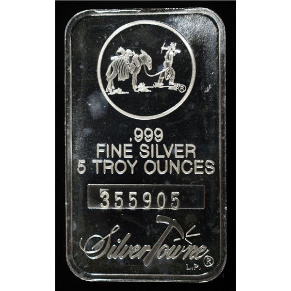 5 OZ .999 SILVER BAR