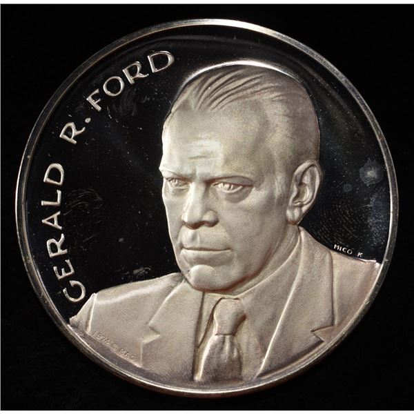 GERALD R. FORD 5 OZ .999 SILVER ROUND