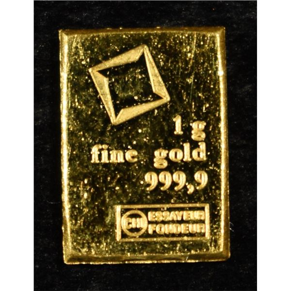 1 GRAM .9999 GOLD BAR