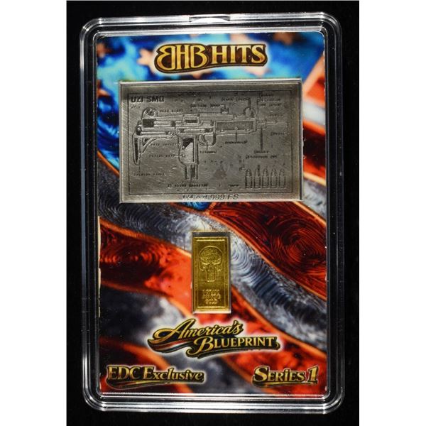 1G .9999 GOLD & 1/4TH OZ .999 SILVER