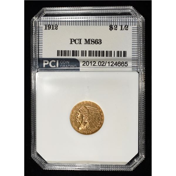1912 $2.50 INDIAN GOLD PCI CH BU