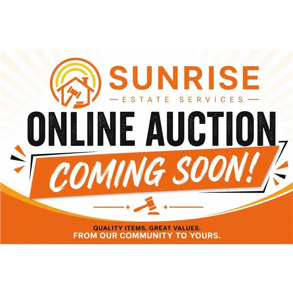 Online Auction Coming Soon