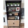 Image 1 : Dark Wood Open Shelf Cabinet, 900$ CAD Retail