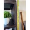 Image 4 : Dark Wood Open Shelf Cabinet, 900$ CAD Retail