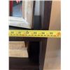 Image 6 : Dark Wood Open Shelf Cabinet, 900$ CAD Retail