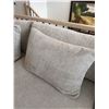 Image 10 : Urban Barn Sectional Sofa, Textured Beige Upholstery