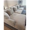 Image 11 : Urban Barn Sectional Sofa, Textured Beige Upholstery