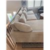 Image 13 : Urban Barn Sectional Sofa, Textured Beige Upholstery