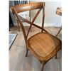 Image 15 : Live Edge Wood And Resin Dining Table Set With Four Chairs And Bench