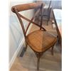 Image 16 : Live Edge Wood And Resin Dining Table Set With Four Chairs And Bench