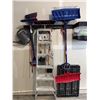Image 1 : Garage Cleaning and Snow Tools with Step Ladder