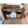 Image 1 : Wood Console Table, Rectangular, Approx. 55x14x34 Inches