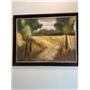 Image 10 : Marian Signed Landscape Oil Painting 40" x 54"