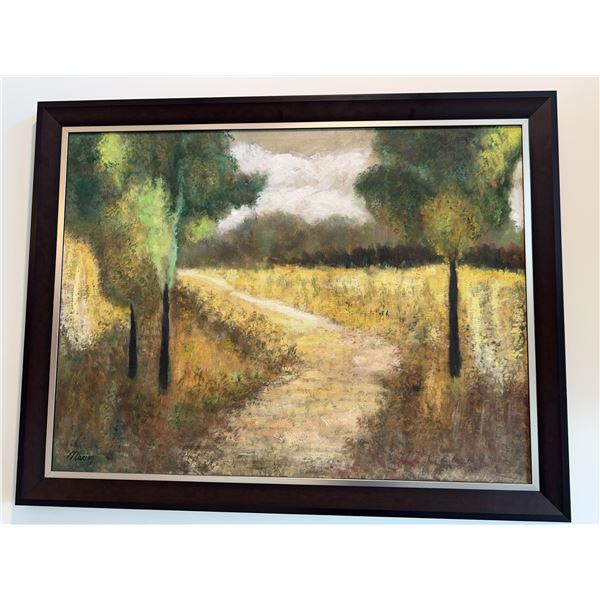 Marian Signed Landscape Oil Painting 40  x 54 