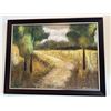Image 2 : Marian Signed Landscape Oil Painting 40" x 54"
