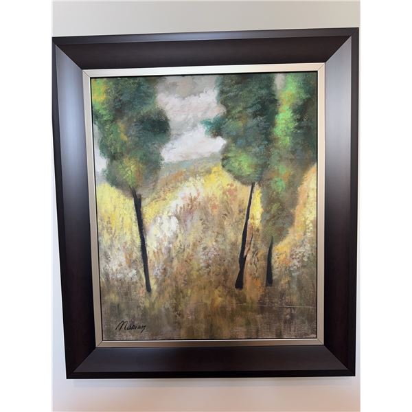 Landscape Oil Painting by Makary, Framed, 32" x 26"