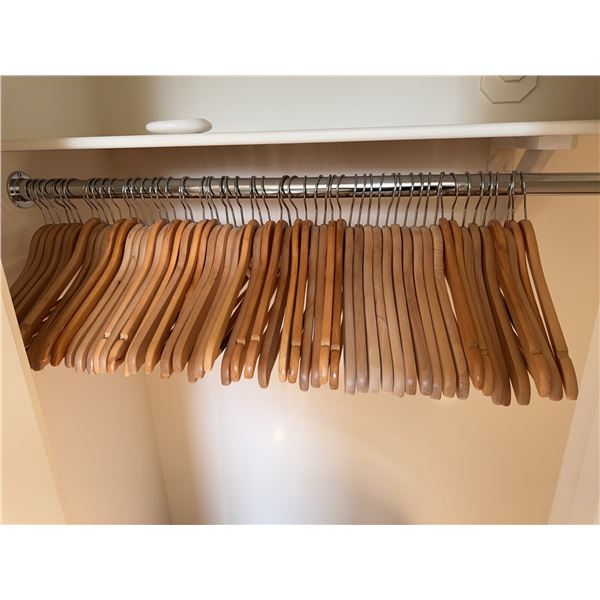 32 Wooden Clothing Hangers