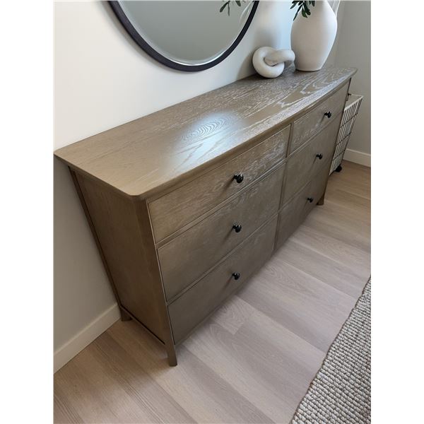 Six-Drawer Wood Dresser