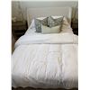 Image 1 : Queen Size Bed Frame With Headboard and Bedding Set