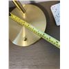 Image 4 : Brass Table Lamp With Glass Shade, 26" Height