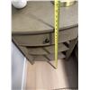 Image 4 : Wood Nightstand With Drawer and Curved Shelves