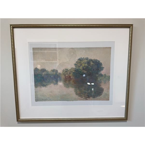 Framed Print After Claude Monet, 35x27 Inches