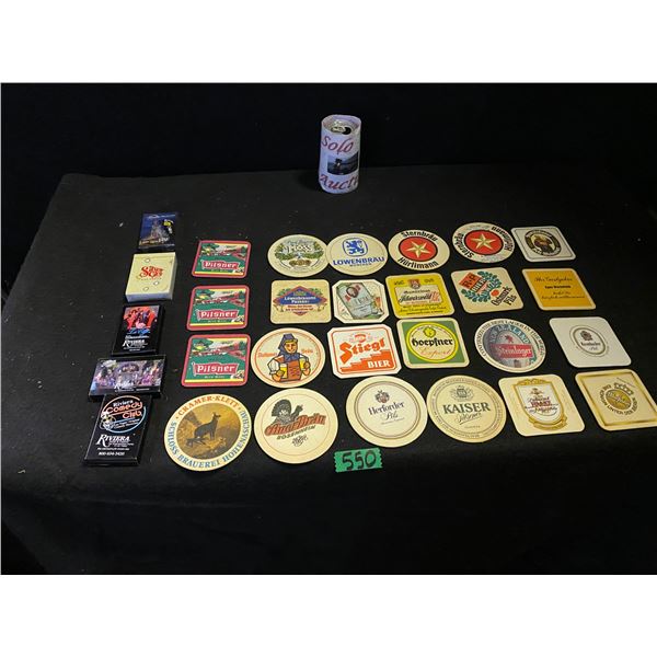 Large collection of coasters