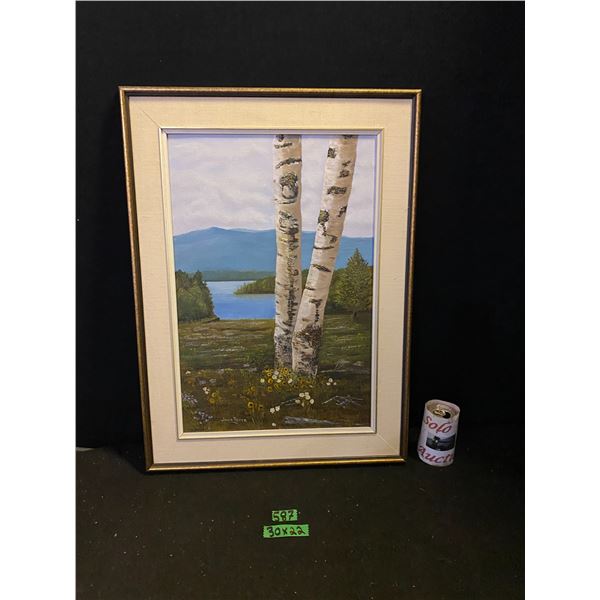 Framed wall art 30" x 22"
