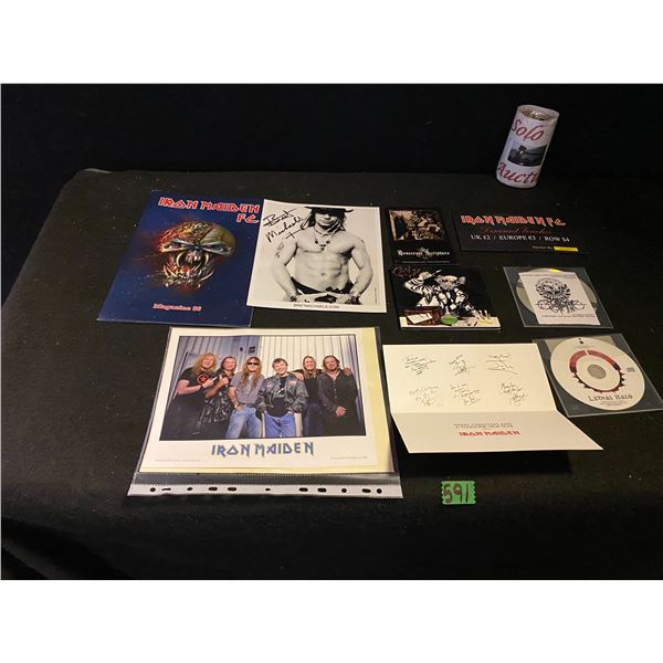 Lot of Iron Maiden band collectables