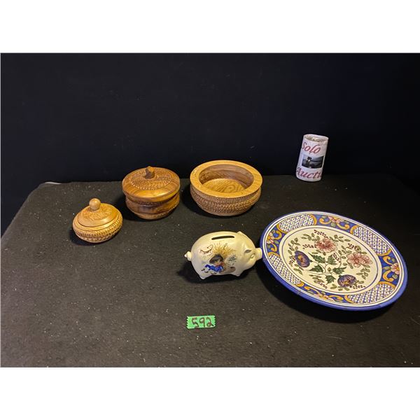 Hand carved bowls by R.J. Biermanski and more