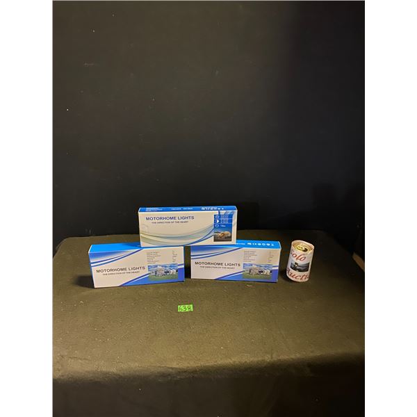 3 Boxes of motorhome lights