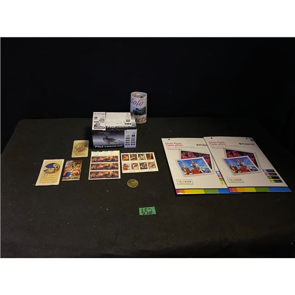 Stamp collection, HD video camera