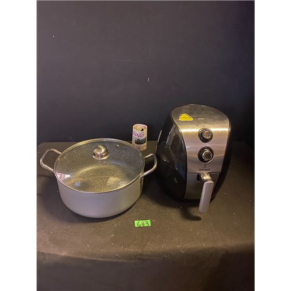 Starfrit air fryer, pot with glass lid