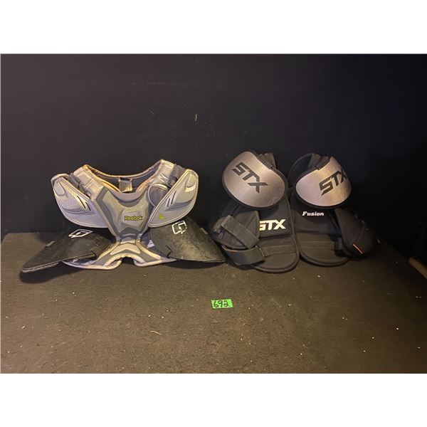 Lacrosse Gear - Chest protector & STX Fusion arm/elbow pads