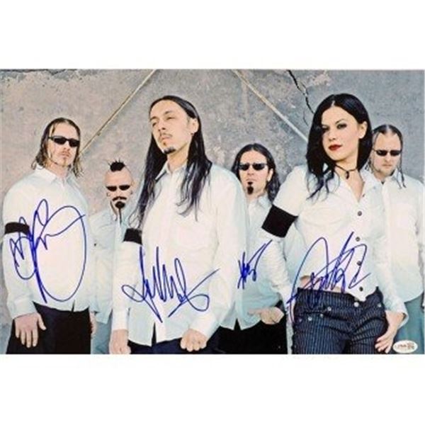 Lacuna Coil Band Signed Photo JSA