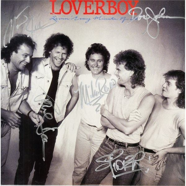 Loverboy Mike Reno 1989 Signed Photo