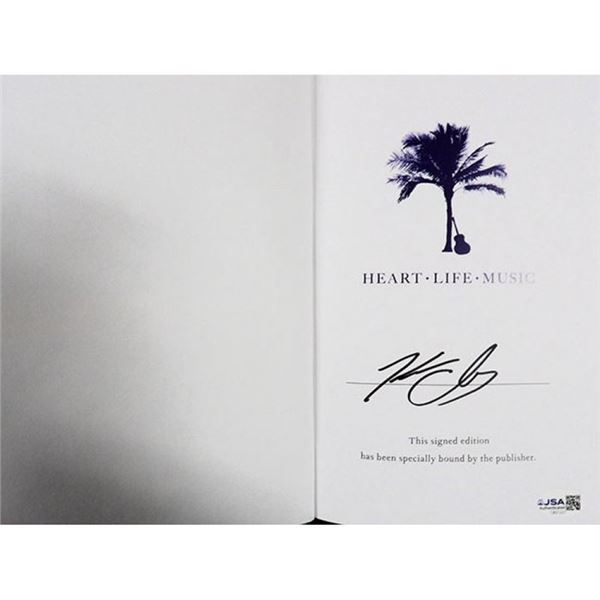 Country Superstar Kenny Chesney Signed Heart Life Music First Edition HC Book JSA Authenticated