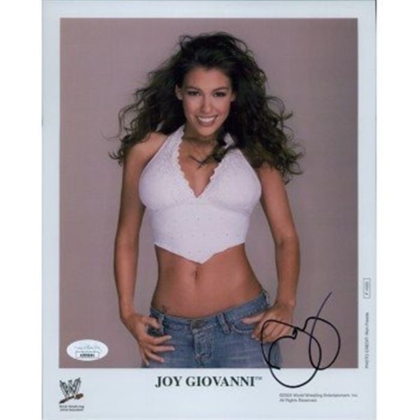 WWE Joy Giovanni Signed Photo JSA